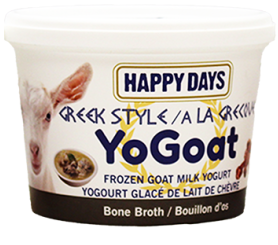 Happy Days YoGoat Frozen Goat Milk Yogurt - Bone Broth