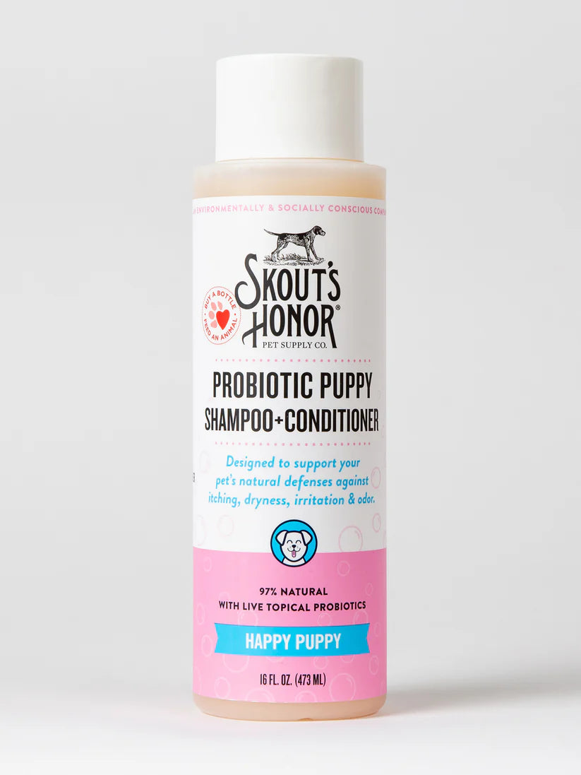 Skout's Honor Probiotic Shampoo+Conditioner 16oz - Happy Puppy
